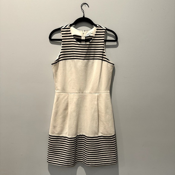Madewell Black and White Verse Striped Sleeveless Dress Size Medium - Picture 2 of 8
